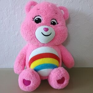 CHEER BEAR Care Bears 14" Pink Classic Medium Plush 2020‎